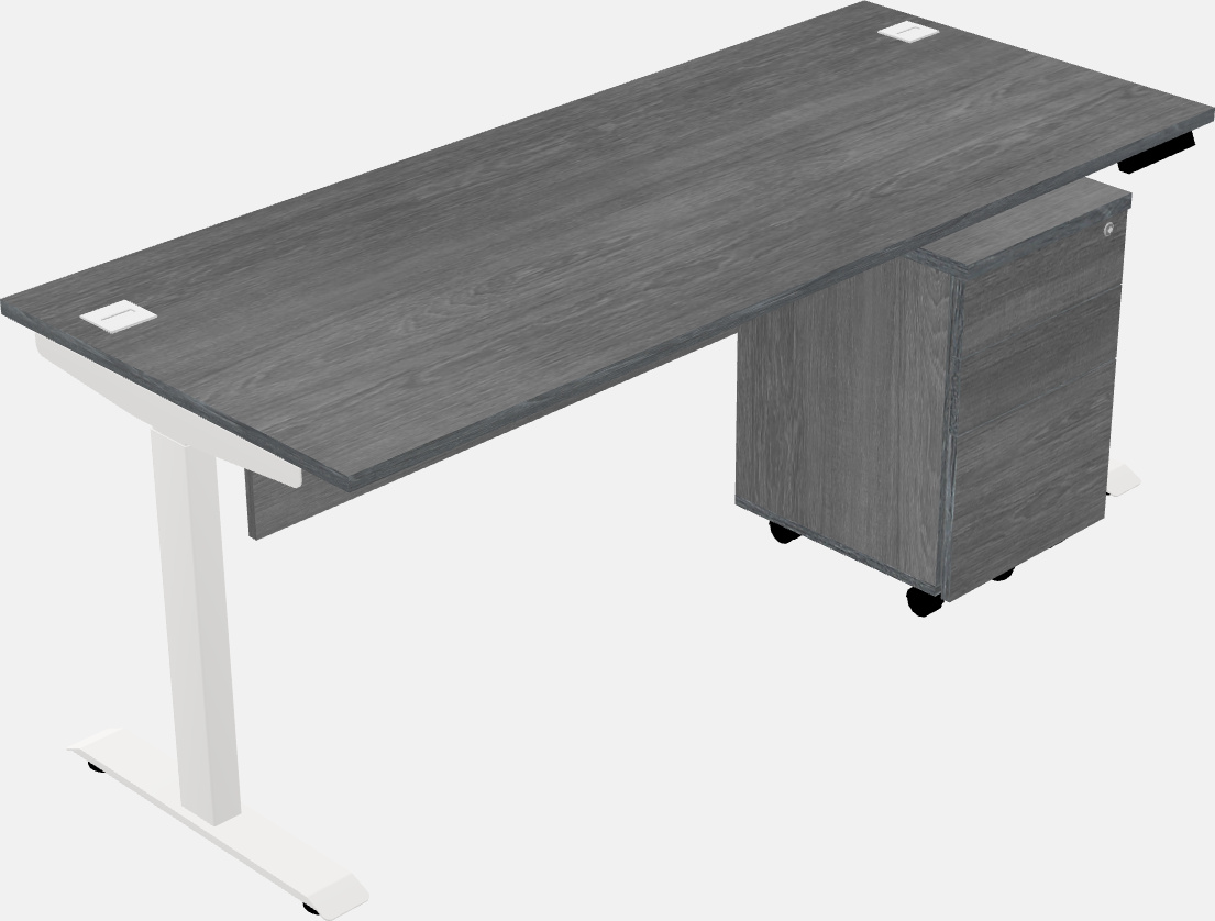 Single motor electric desk