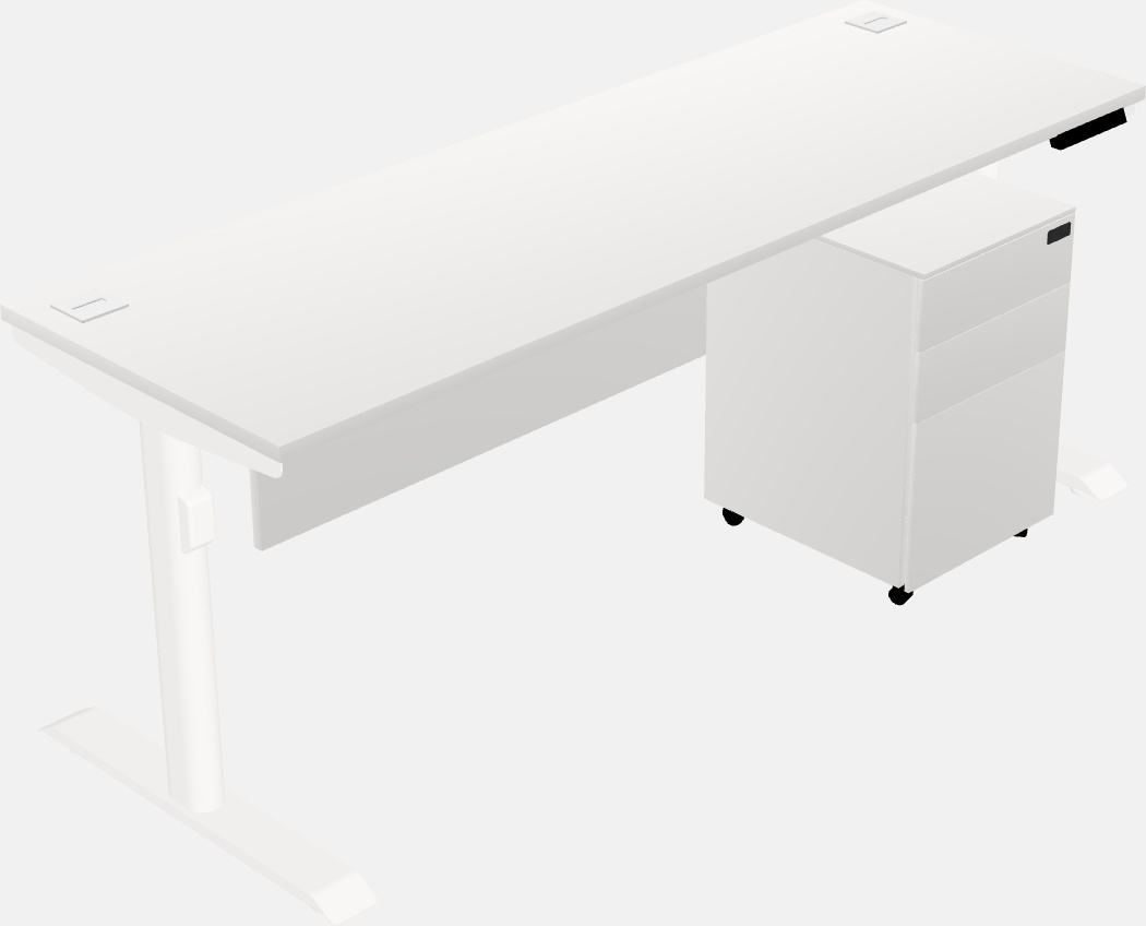 Dual motor electric desk