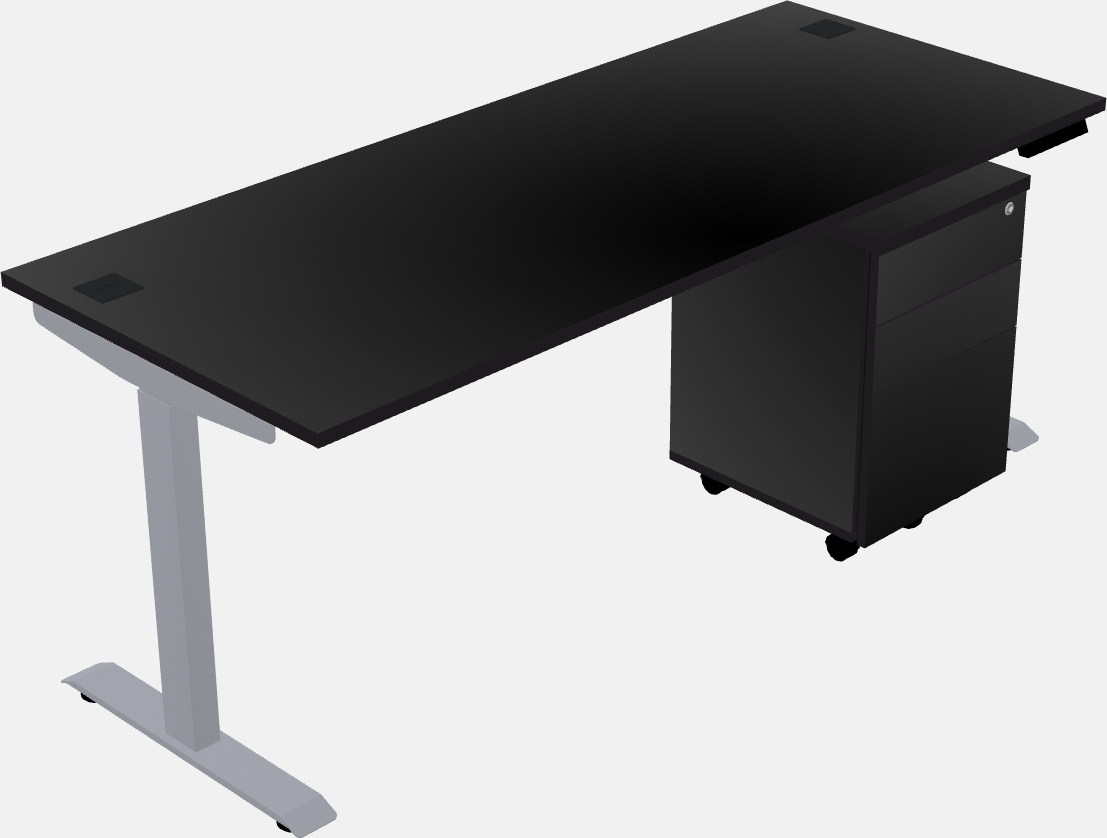 Single motor electric desk