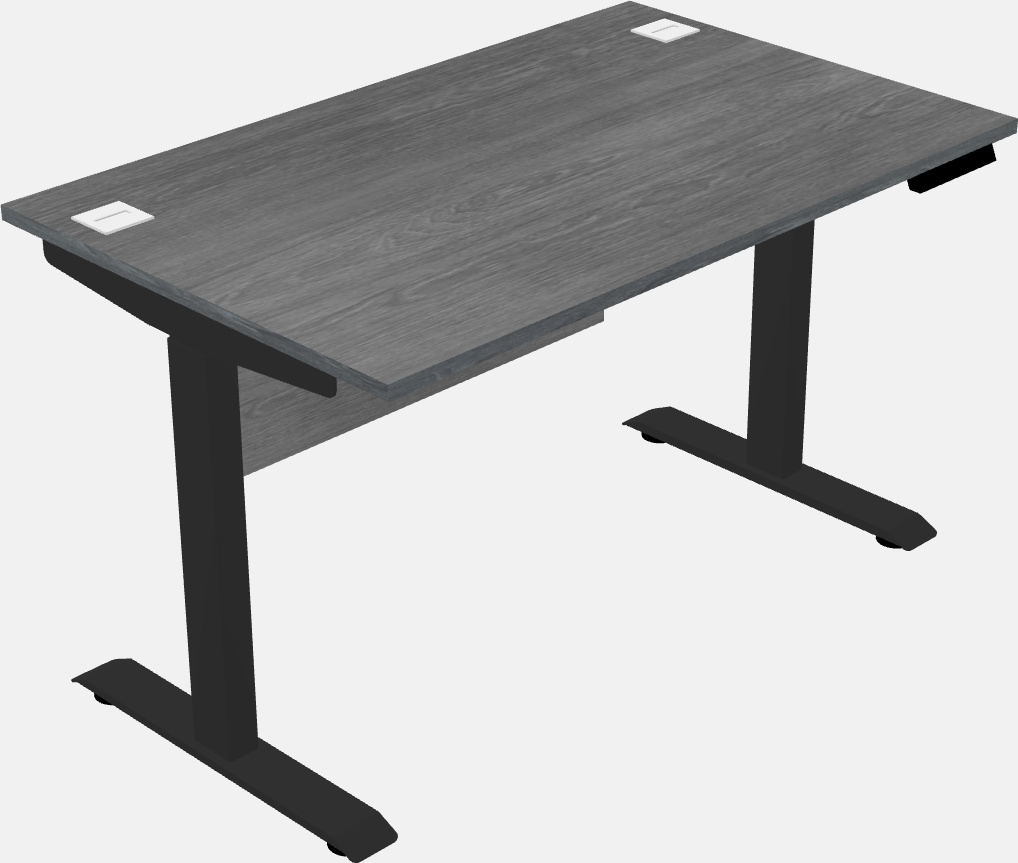 Single motor electric desk