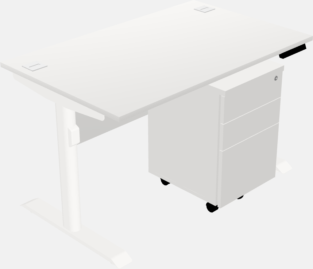 Dual motor electric desk