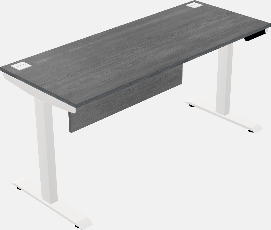 Single motor electric desk