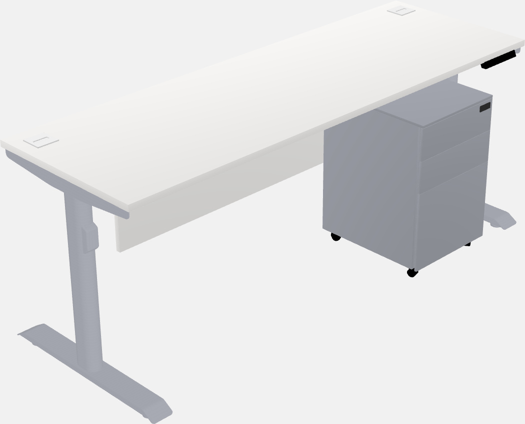 Dual motor electric desk