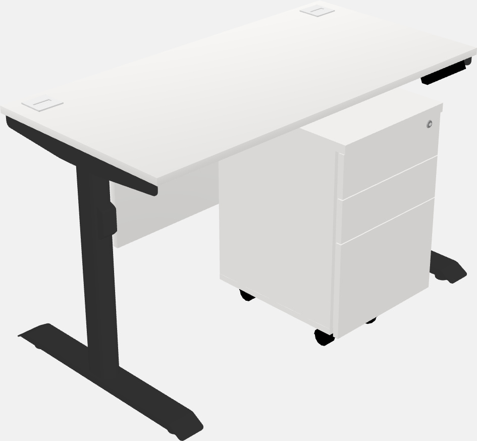 Dual motor electric desk