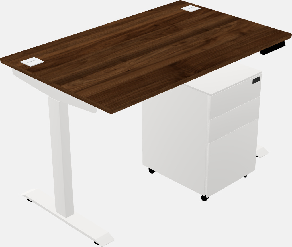 Single motor electric desk