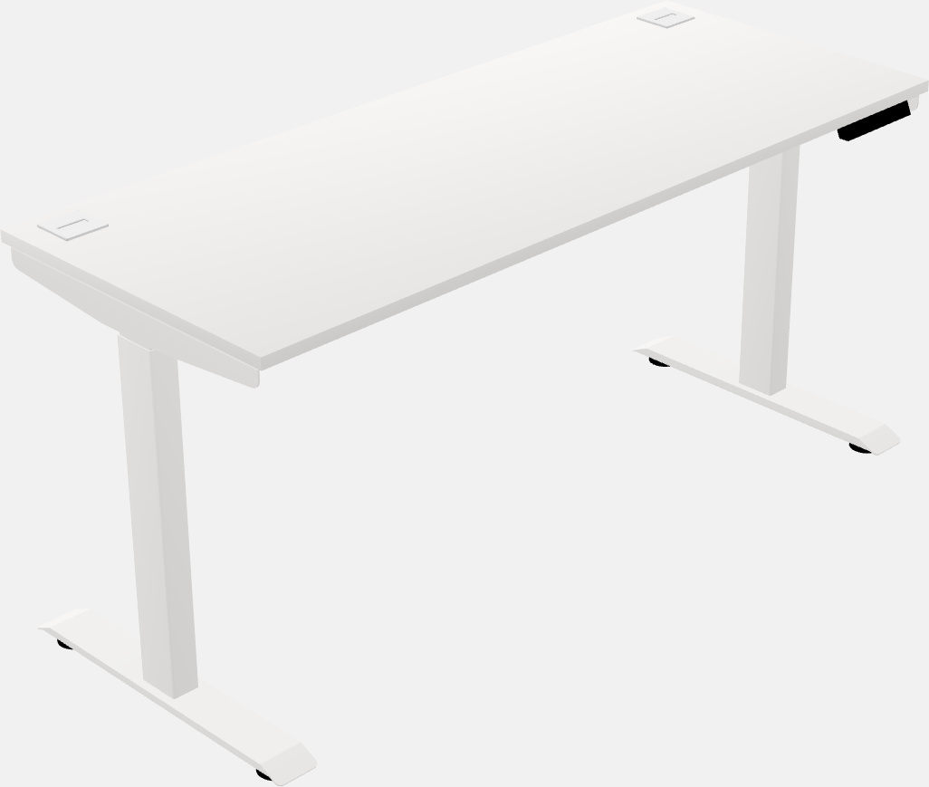 Single motor electric desk