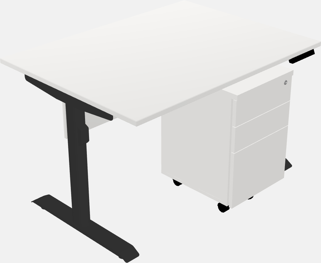 Dual motor electric desk