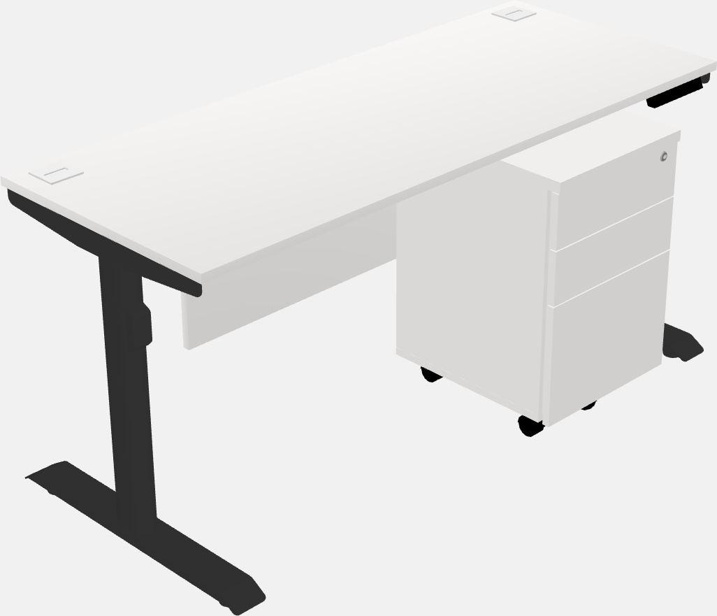 Dual motor electric desk