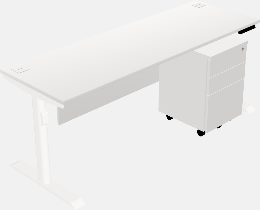 Dual motor electric desk