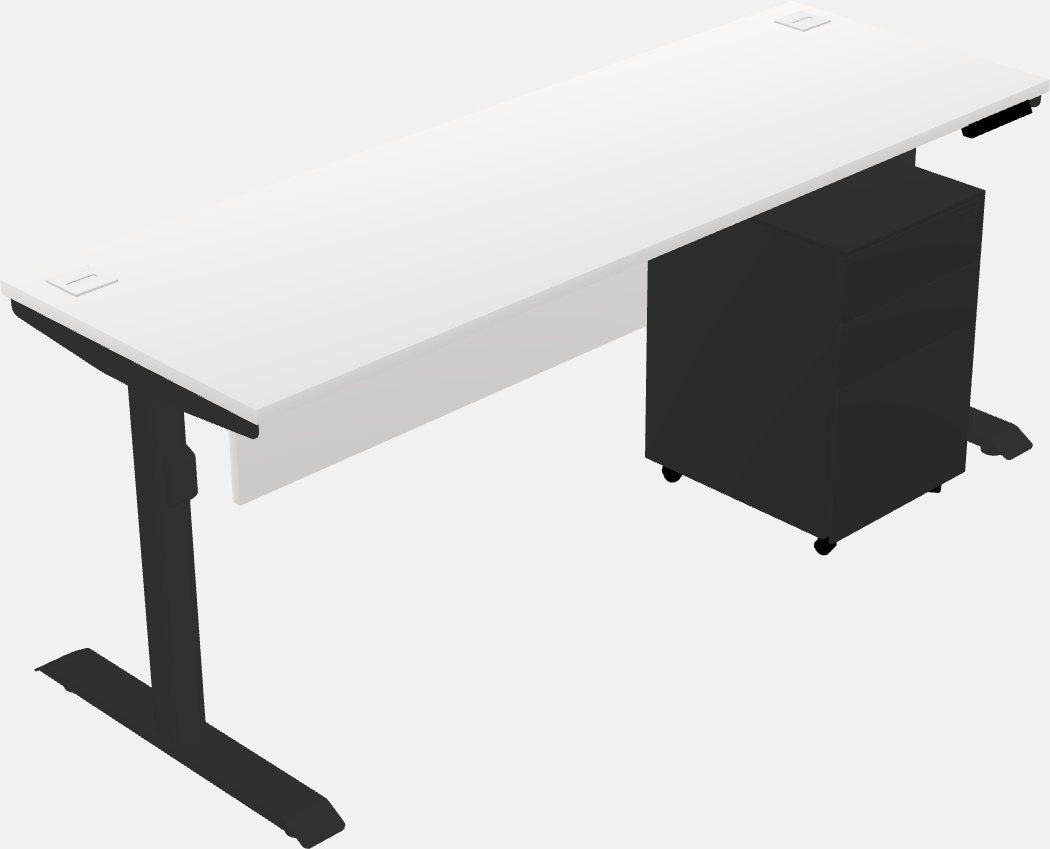 Dual motor electric desk