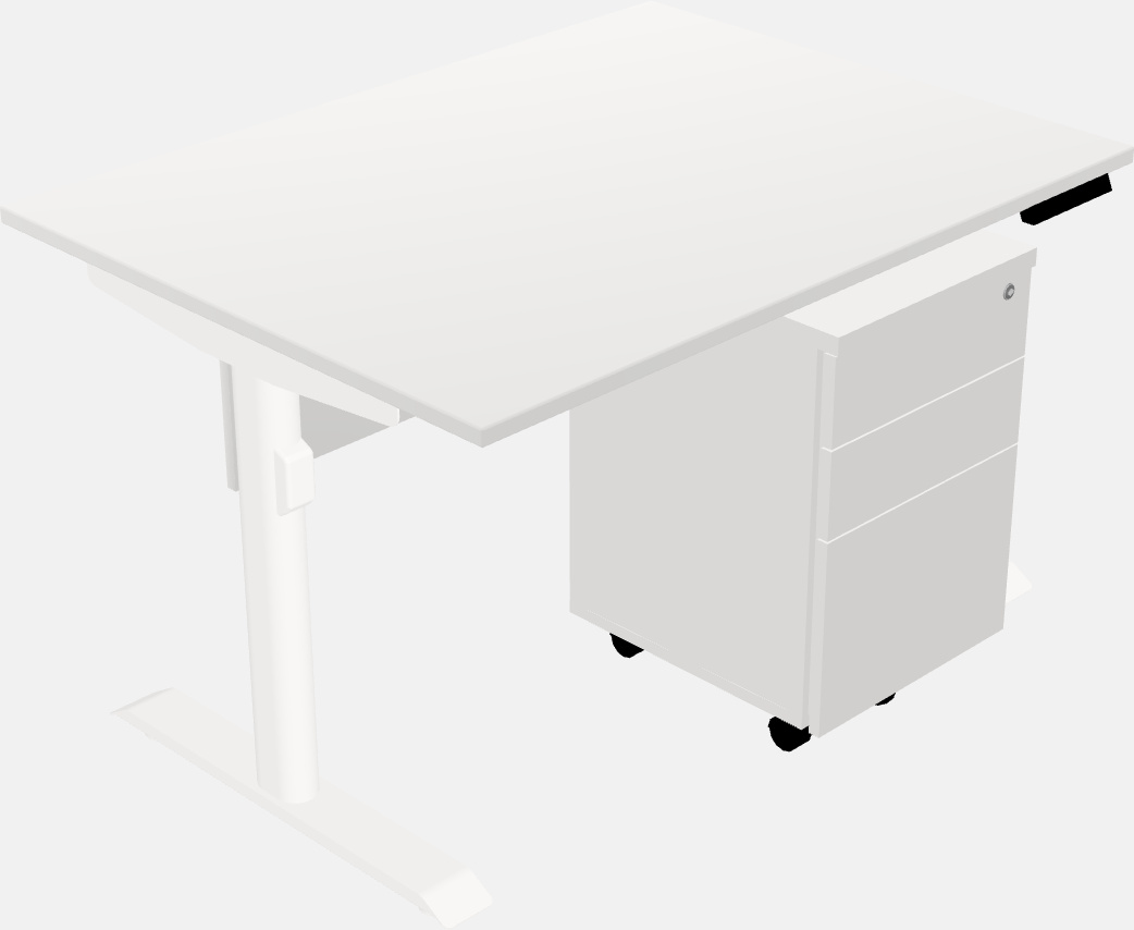 Dual motor electric desk