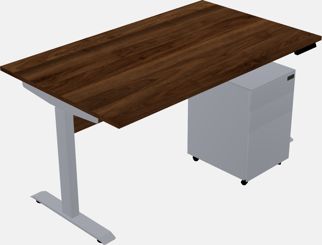 Single motor electric desk