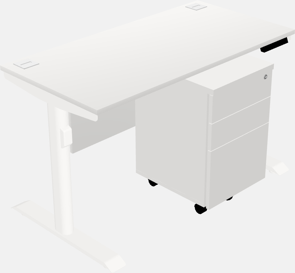 Dual motor electric desk