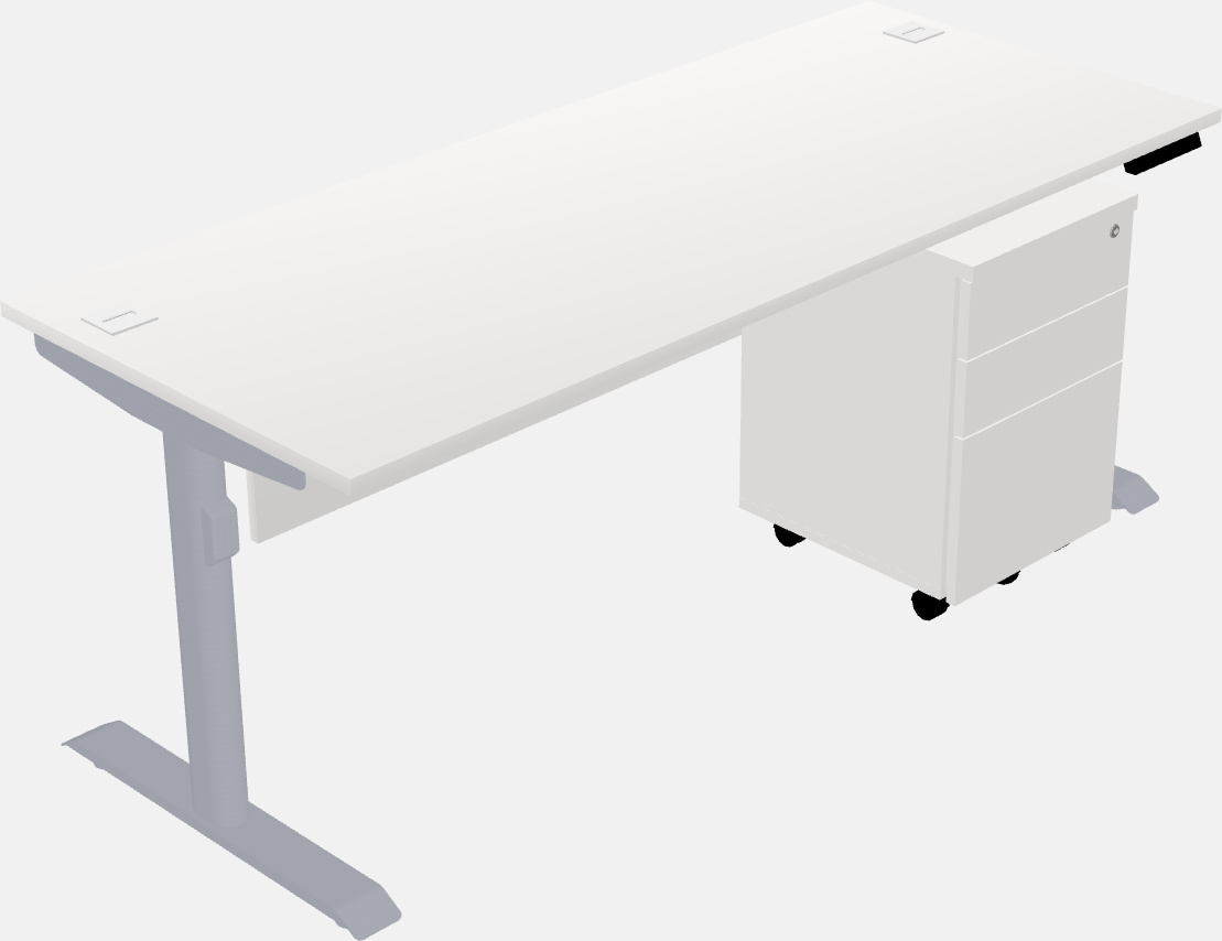 Dual motor electric desk