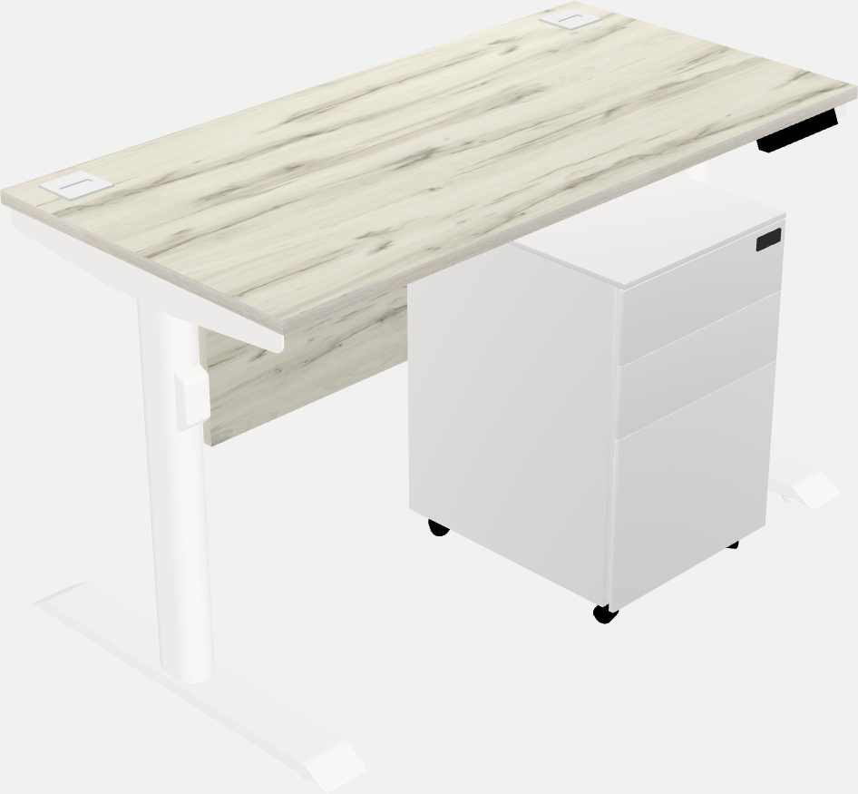 Dual motor electric desk