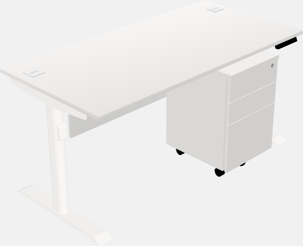 Dual motor electric desk