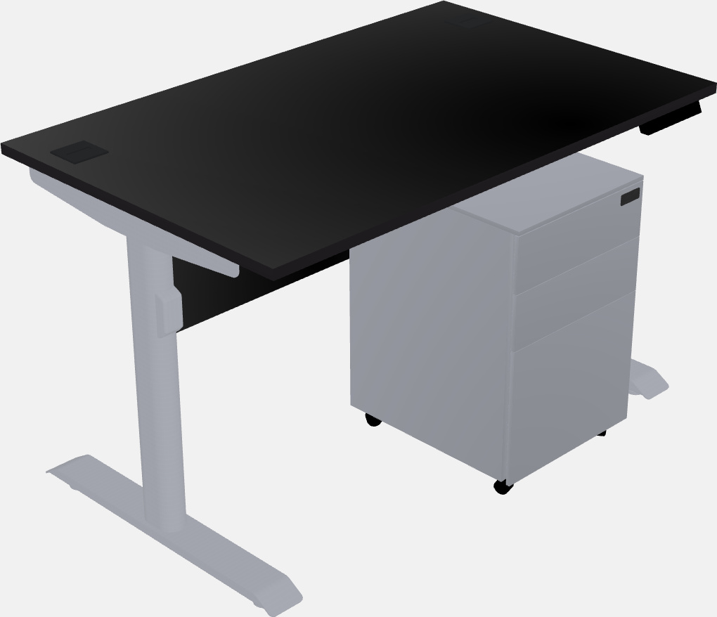 Dual motor electric desk