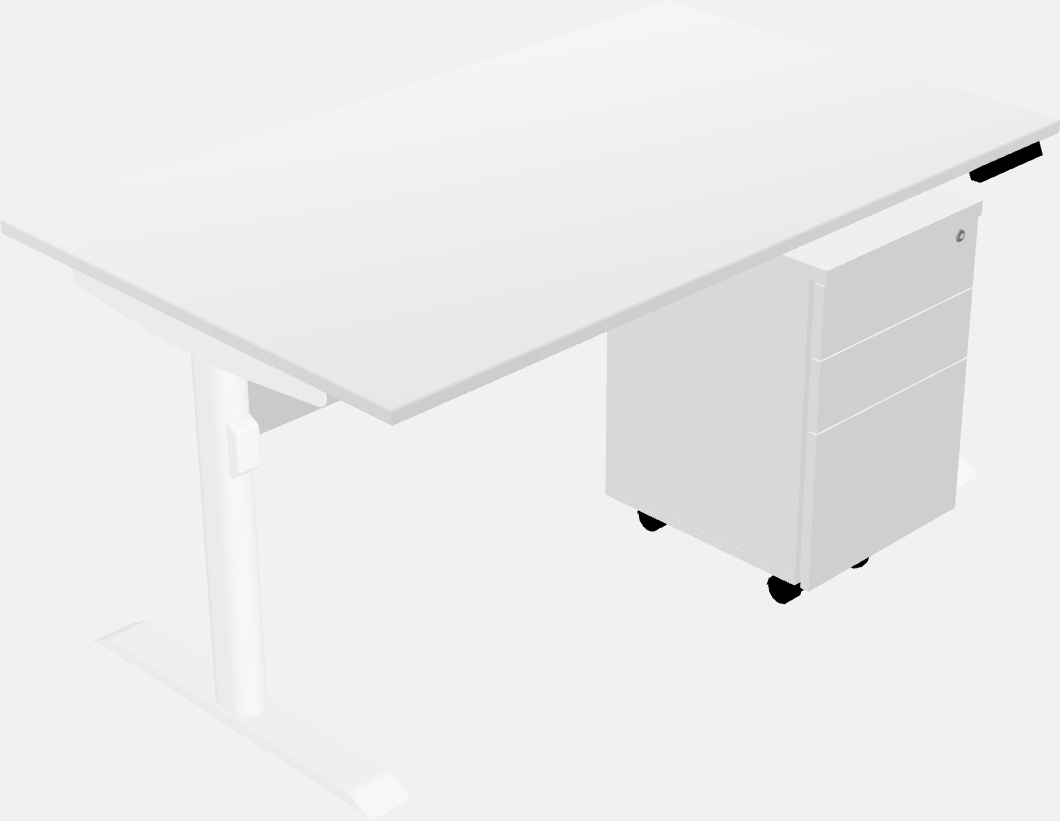 Dual motor electric desk