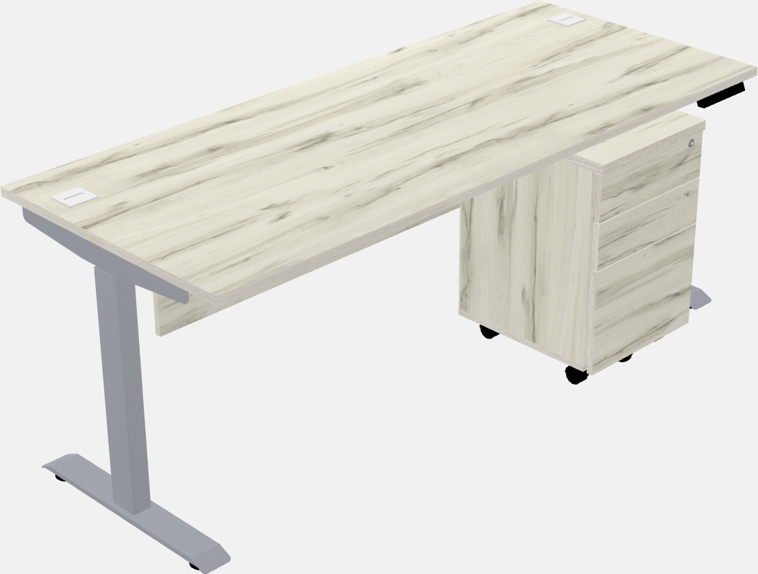 Single motor electric desk