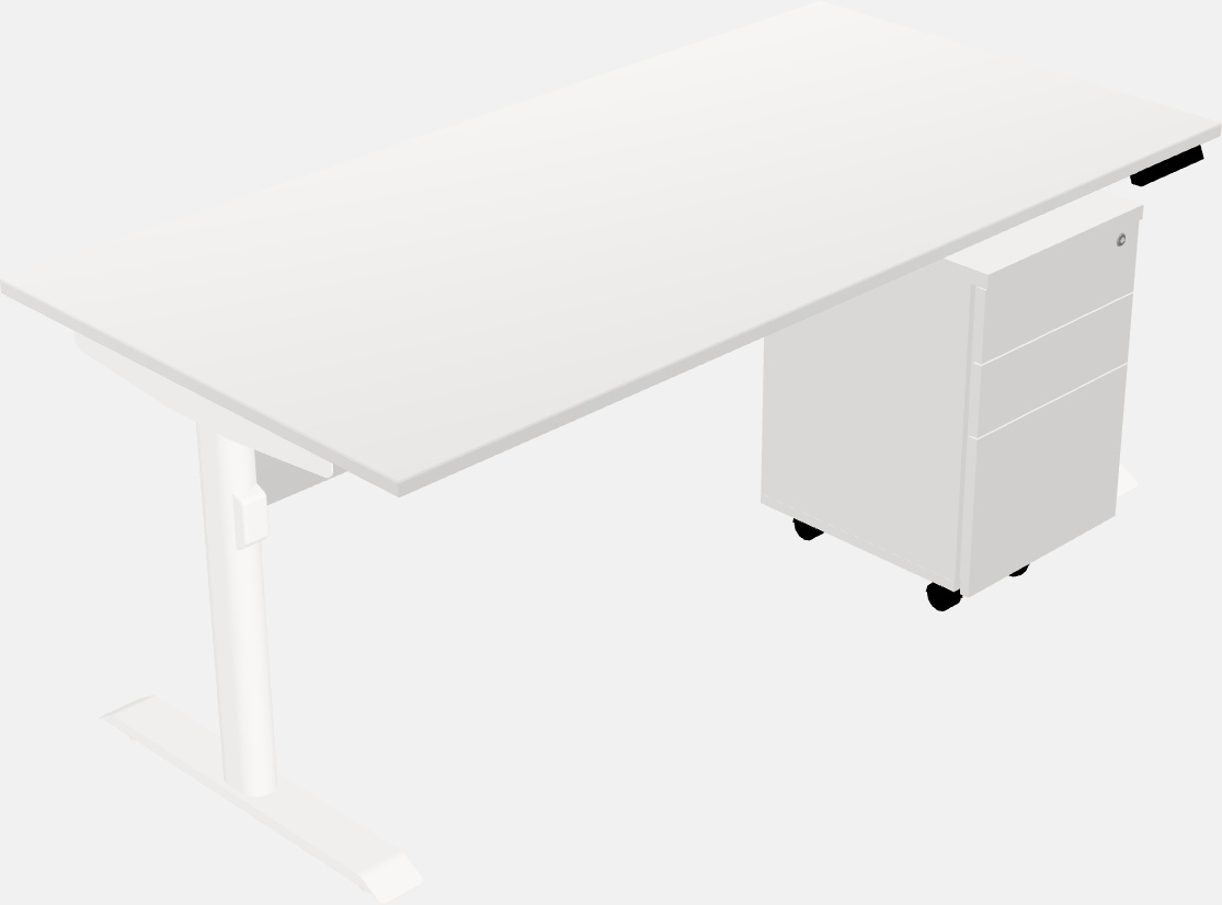 Dual motor electric desk