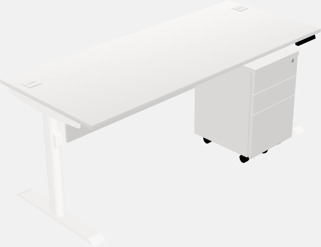 Dual motor electric desk