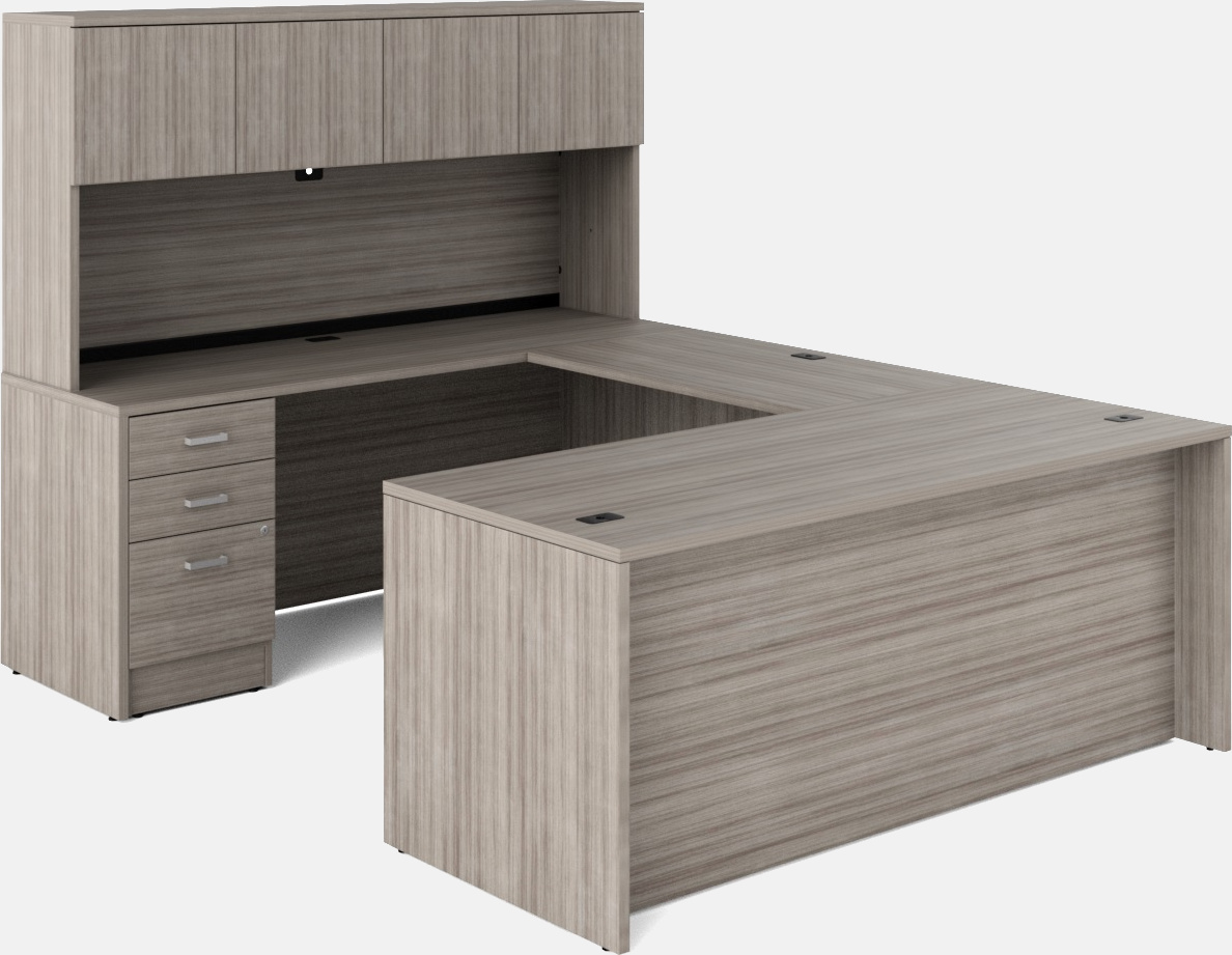 U-shaped office desk