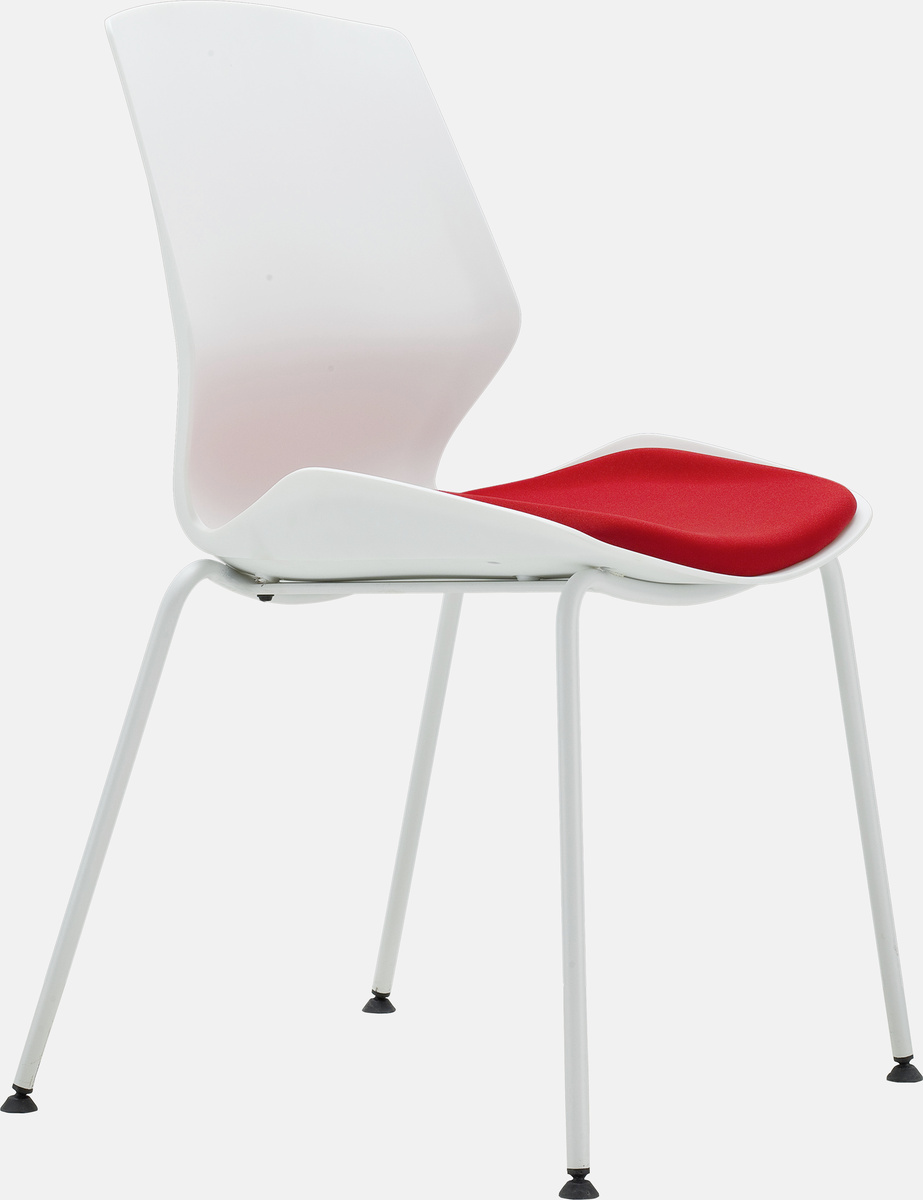 Curvilinear stacking meeting chair