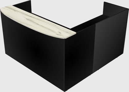 Bureau de réception en forme de l