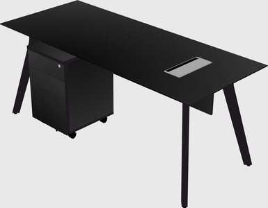 Rectangular desk
