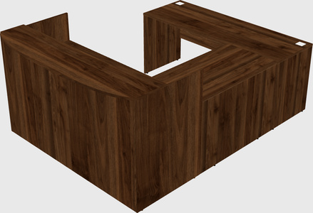 U-shaped reception desk