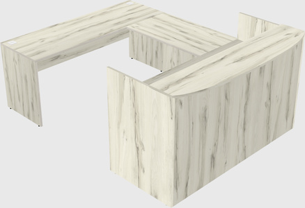 U-shaped reception desk