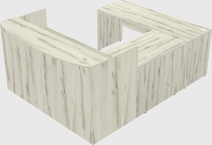 U-shaped reception desk