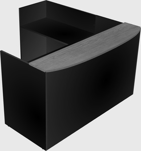 Bureau de réception en forme de l
