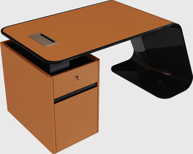 Executive high-gloss desk - as-is