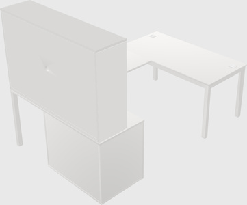 Bureau + armoire en u