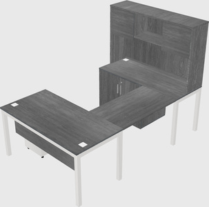Bureau + armoire en u