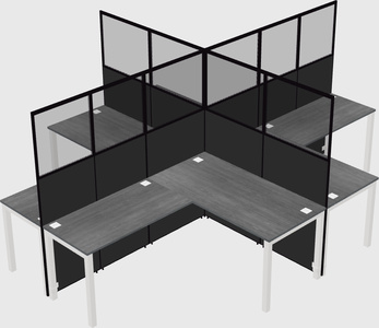 Shared l-shaped cubicles