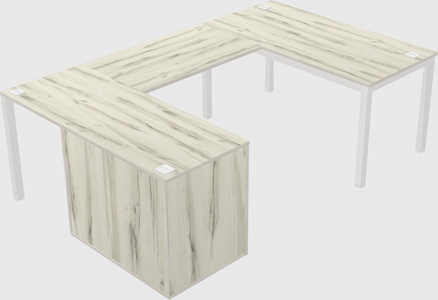 Bureau + armoire en u