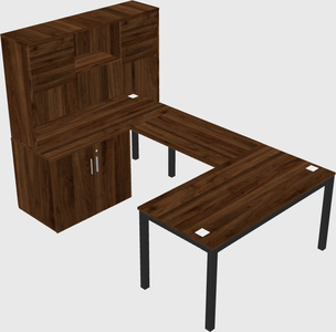 Bureau + armoire en u