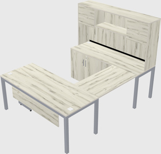 Bureau + armoire en u