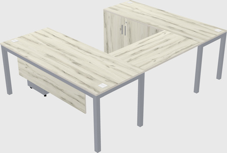 Bureau + armoire en u