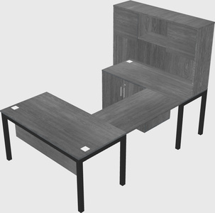 Bureau + armoire en u
