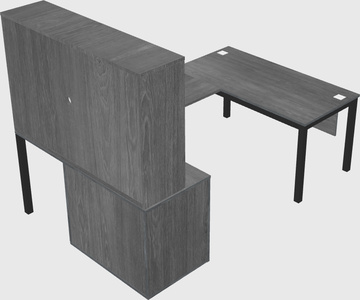 Bureau + armoire en u