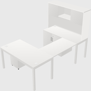 Bureau + armoire en u