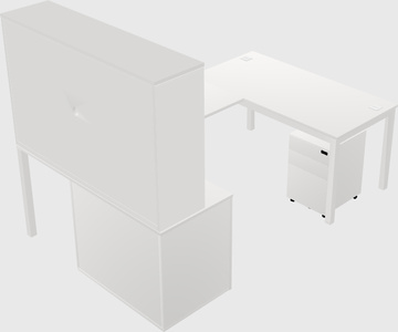 Bureau + armoire en u