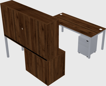 Bureau + armoire en u