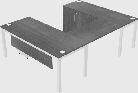Bureau + armoire en u