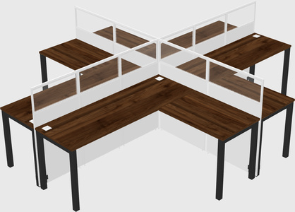 Shared l-shaped cubicles