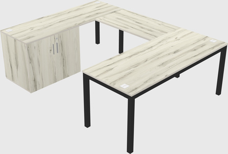 Bureau + armoire en u