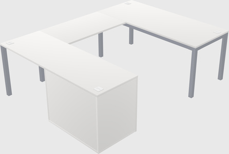 Bureau + armoire en u